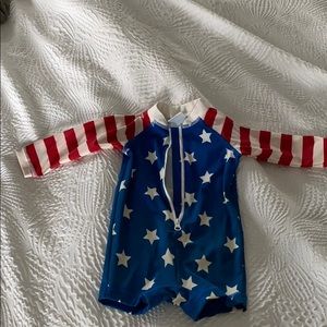 Kids Hanna Andersson patriotic swimsuit
